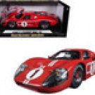 Ford GT MK IV #1 Red White Stripes Le Mans 1967 1/18 Diecast by Shelby Collectibles Ford GT MK IV #1 Red White Stripes Le Mans 1967 1/18 Diecast by Shelby Collectibles
