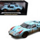 1966 Ford GT-40 MK II #1 Light Blue Miles-Hulme Le Mans Dirty 1/18 by Shelby Collectibles
