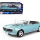 1967 Chevrolet Camaro SS 396 Convertible Turquoise 1/18 Diecast Model Car by Maisto 1967 Chevrolet Camaro SS 396 Convertible Turquoise 1/18 Diecast Model Car by Maisto
