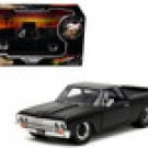 1967 Chevrolet El Camino Matte Black Fast & Furious 1/32 Diecast by Jada