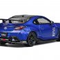 Subaru BRZ Varis Arising-1 RHD Blue Carbon Hood w/ Extra Wheels 1/64 Diecast by CM Models