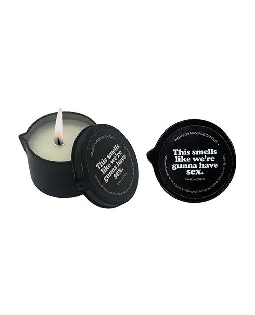 Kama Sutra This Smells Like We're Gunna Have Sex Massage Candle Vanilla Creme 2 oz