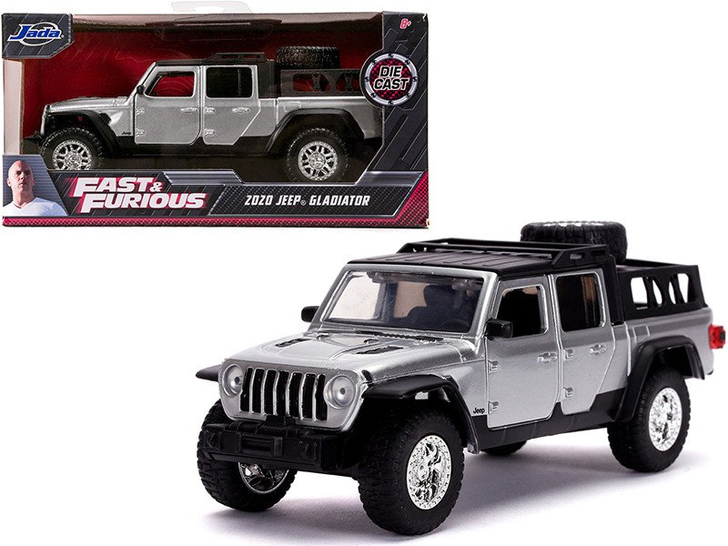 2020 Jeep Gladiator Silver Black Top Fast & Furious 1/32 Diecast by Jada
