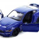 2018 Ford Mustang GT 5.0 Blue Black Wheels 1/24 Diecast by Motormax