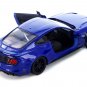 2018 Ford Mustang GT 5.0 Blue Black Wheels 1/24 Diecast by Motormax