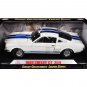 1966 Ford Mustang Shelby GT350 White Blue Stripes 1/18 Diecast Shelby Collectibles