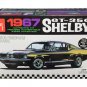 Skill 2 Model Kit 1967 Ford Mustang Shelby GT350 Black 1/25 Scale Model by AMT