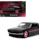 1969 Ford Mustang Black Pink Slips Pink Stripes 1/32 Diecast by Jada 1969 Ford Mustang Black Pink Slips Pink Stripes 1/32 Diecast by Jada