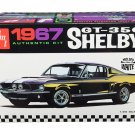 1967 Ford Mustang Shelby GT350 White Skill 2 1/25 Model Kit by AMT