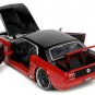 1965 Ford Mustang Custom Red Black Bigtime Muscle 1/24 Diecast by Jada