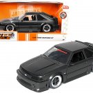 1989 Ford Mustang GT 5.0 Matte Black Bigtime Muscle 1/24 Diecast by Jada