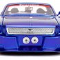 1965 Ford Mustang #5 L. John's Racing Candy Blue Bigtime Muscle 1/24 Diecast Jada