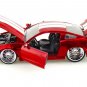 2010 Ford Mustang GT Red White Stripes Bigtime Muscle 1/24 Diecast by Jada