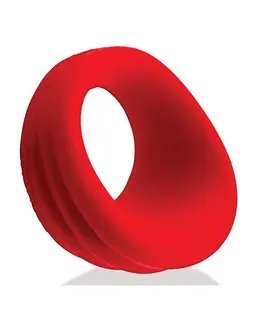Hunky Junk Expander Slimmer Scoop Cockring - Red Velvet