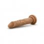 Blush Dr. Skin Realistic Cock Basic 7.5" - Mocha