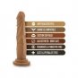 Blush Dr. Skin Realistic Cock Basic 7.5" - Mocha