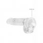 Shots RealRock Realistic Crystal Clear 6-Inch Dildo w/ Balls Transparent Clear