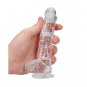 Shots RealRock Realistic Crystal Clear 6-Inch Dildo w/ Balls Transparent Clear