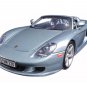 Porsche Carrera GT Silver Black Interior 1/18 Diecast Model Car by Motormax