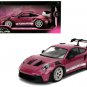 Porsche 911 GT3 RS Red Violet Metallic Pink Slips 1/18 Diecast Model Car by Jada