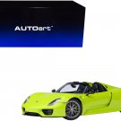 Porsche 918 Spyder "Weissach Package" Acid Green 1/18 Model Car by Autoart