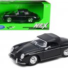 Porsche 356A Speedster Soft Top Black "NEX Models" Series 1/24 Diecast Model Car by Welly