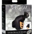 Shegasm 12X Mini Silicone Clit Stimulator Black Shegasm 12X Mini Silicone Clit Stimulator Black