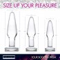 Prisms Erotic Glass Dosha 3 Piece Glass Anal Plug Kit