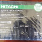 GENUINE HITACHI 1-1/8" x 1/4" 18 Gauge Crown Finish Staples 5000 ea NIB 11104S