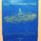 Genuine Vintage U.S.S. Ticonderoga CVA-14 Matchbook Matches Book USN Navy WW2