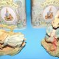 Beatrix Potter Peter Rabbit Tiggy-Winkle Pig Cecily Border Arts Figurines 4 ea