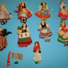 Vintage Ethnic Dolls "Treasures of Italy" 9 each
