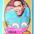 Vintage O.J. SIMPSON 1970 TOPPS FOOTBALL BUFFALO BILLS U.S.C. ROOKIE CARD RC HOF