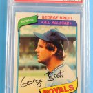 1980 TOPPS BASEBALL #450 GEORGE BRETT ROYALS HOF PSA 9  Very Nice!!