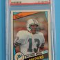 1984 Topps Football #123 Dan Marino PSA 8 NM-MT Rookie Dolphins HOF