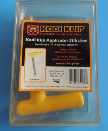 New In Box  Kodi Klip Applicator Stik Stick For 8" Vertical Wall  USA