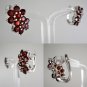 Red Garnet Earring Natural Gems 925 Sterling Silver