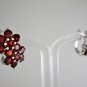 Red Garnet Earring Natural Gems 925 Sterling Silver