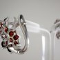Red Garnet Earring Natural Gems 925 Sterling Silver