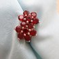 Red Garnet Earring Natural Gems 925 Sterling Silver