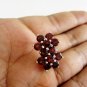 Red Garnet Earring Natural Gems 925 Sterling Silver