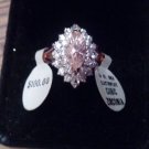 RING/PINK & CUBIC ZIRCONIA/SIZE 9/NWTIB/14KT.GOLD ELCTROPLATE/RING/NIKOLAS/RING