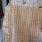 DRESS HOUSE DRESS SNAP FRONT ORANGE CHECK SEARSUCKER NEW 2X