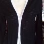 EVAN PICCONE SWEATER BLACK WITH WHITE Trim Medium New Lt.Weight Attractive