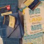 KITCHEN BAR BUNDLE (2) TOWELS (2) SCRUBBIE (1) OVEN MITT NEW BLUES PRINT MITT
