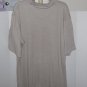 SHIRT MEN PRIME ELEMENTS BEIGE/TAN 2 BUTTON DOWN VERTICAL KNIT MED. SHORT SLEEVE