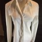 Theory Women's White Buttondown Shirt Blouse Size 2 Great Condition