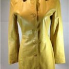 Kenneth Cole Women's  Beige Leather Coat Size XS Worn Once Mint Condition!