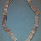 Redline Marble Flat Rectangle Beads  - 15" Strand - Free FAST Shipping - 8400226