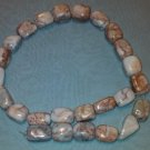 Redline Marble Squared Nuggets  - 15" Strand - Free FAST Shipping - 840022